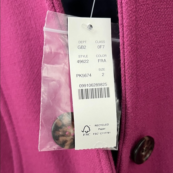 J. Crew Classic lady day coat in Italian double-cloth wool with Thinsulate® Sz 2 - Picture 3 of 9